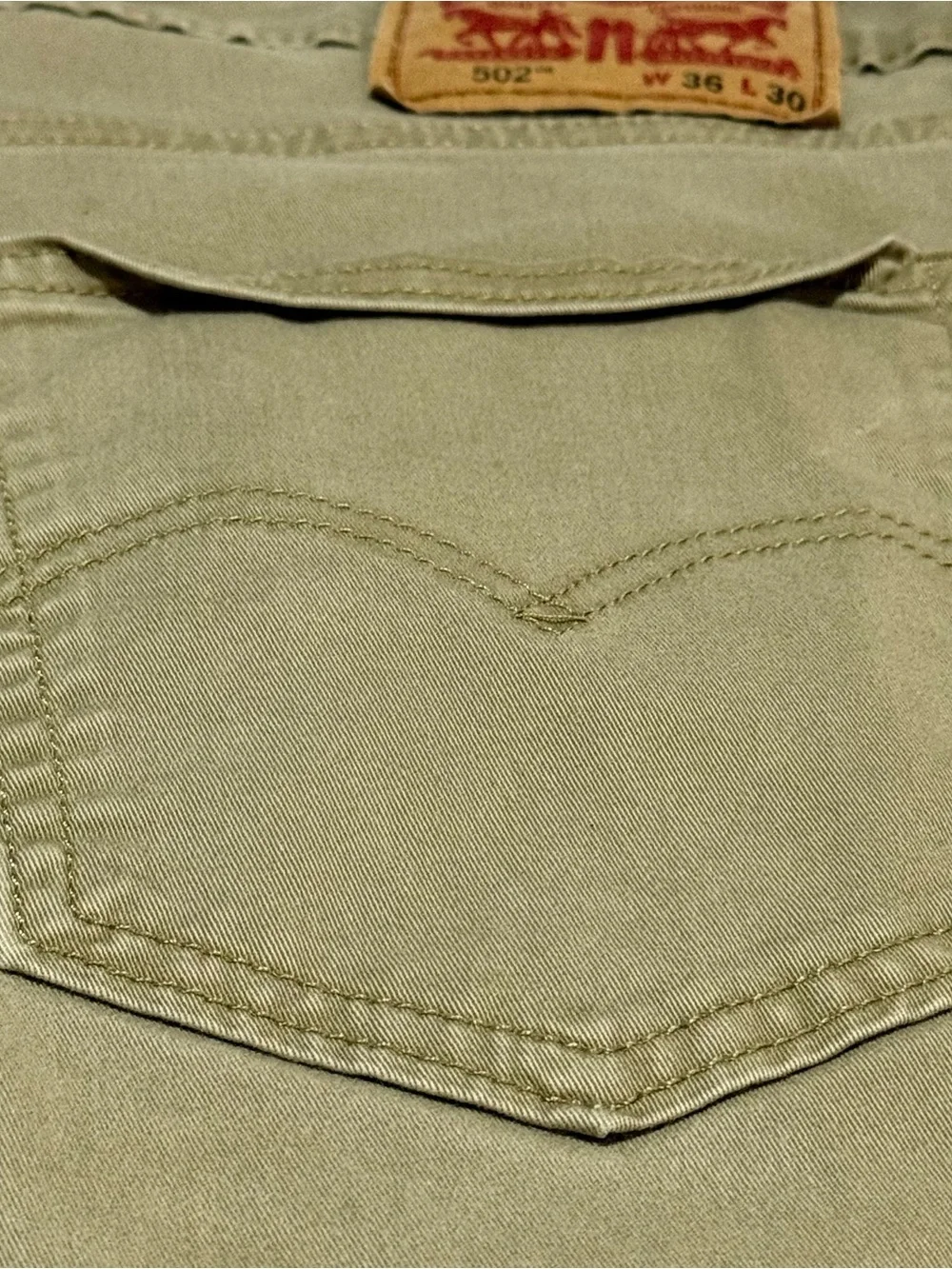 Levi’s Men’s Tapered Fit Low Rise Beige Light Wash Cotton Denim Jeans